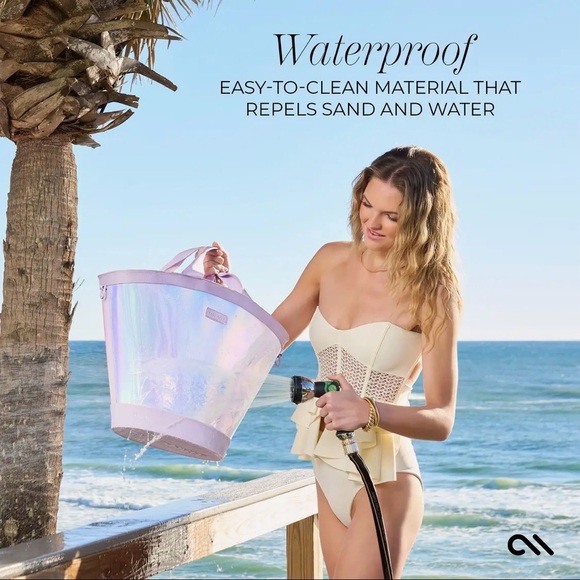 Other - NWT! CASEMATE Waterproof Iridescent Beach Tote COOLER
